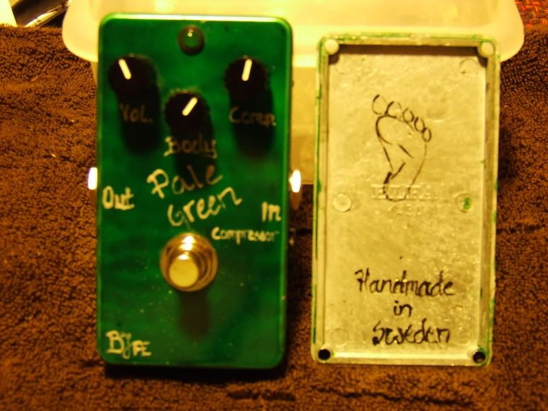 NPD: Bjfe Pale Green Compressor | My Les Paul Forum